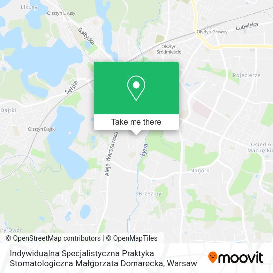 Indywidualna Specjalistyczna Praktyka Stomatologiczna Małgorzata Domarecka map