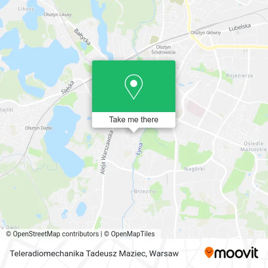 Teleradiomechanika Tadeusz Maziec map