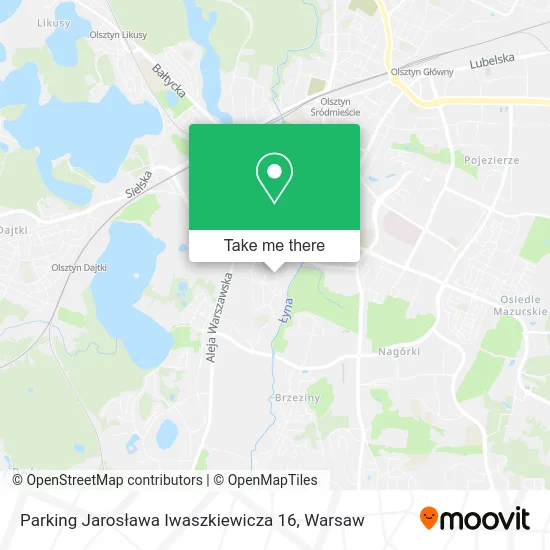 Parking Jarosława Iwaszkiewicza 16 map