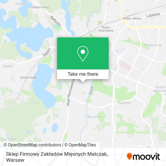 Sklep Firmowy Zakładów Mięsnych Matczak map