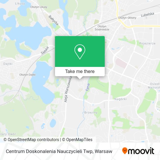 Centrum Doskonalenia Nauczycieli Twp map