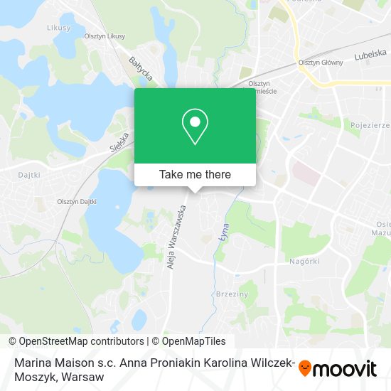 Marina Maison s.c. Anna Proniakin Karolina Wilczek-Moszyk map