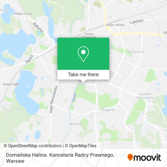 Domańska Halina. Kancelaria Radcy Prawnego map