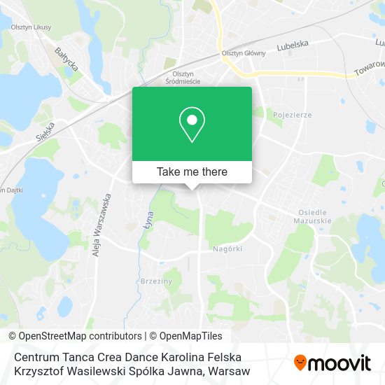 Centrum Tanca Crea Dance Karolina Felska Krzysztof Wasilewski Spólka Jawna map