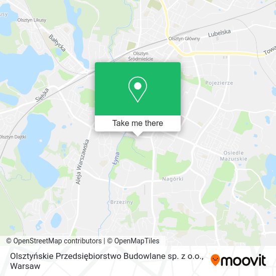 Olsztyńskie Przedsiębiorstwo Budowlane sp. z o.o. map