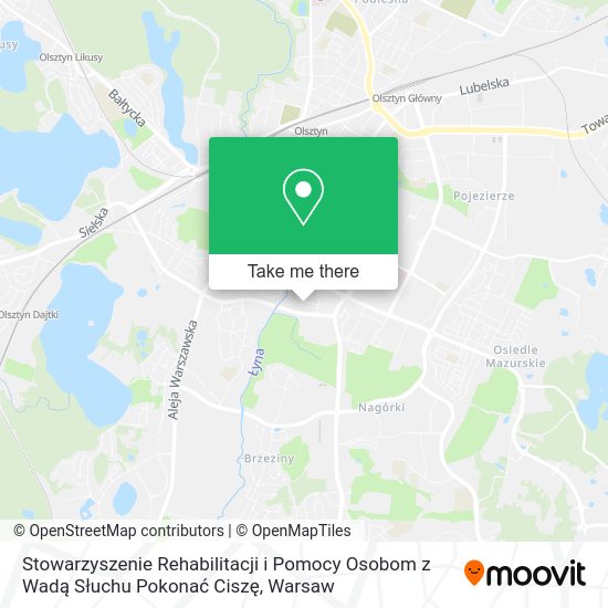 Stowarzyszenie Rehabilitacji i Pomocy Osobom z Wadą Słuchu Pokonać Ciszę map