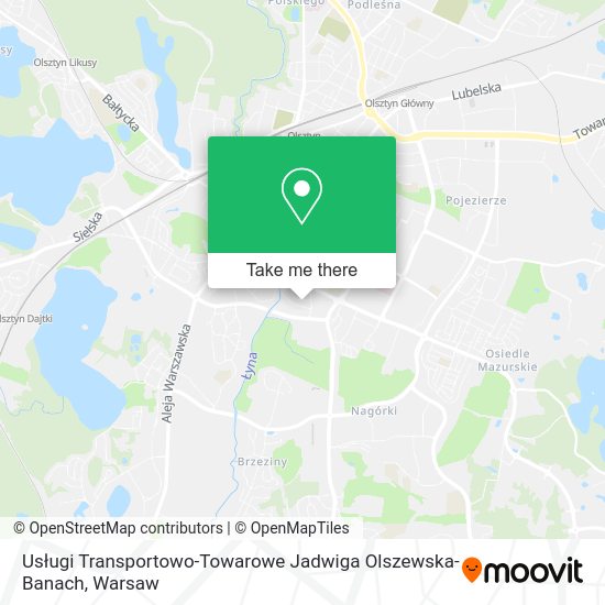 Usługi Transportowo-Towarowe Jadwiga Olszewska-Banach map