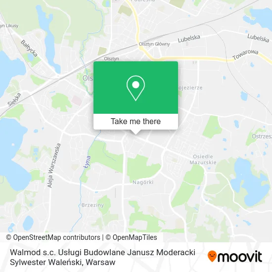 Walmod s.c. Usługi Budowlane Janusz Moderacki Sylwester Waleński map