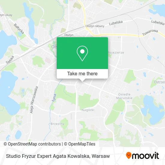 Карта Studio Fryzur Expert Agata Kowalska