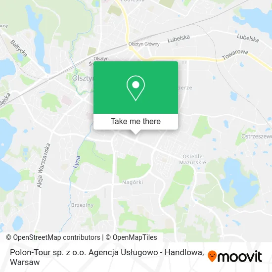 Карта Polon-Tour sp. z o.o. Agencja Usługowo - Handlowa