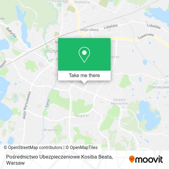 Pośrednictwo Ubezpieczeniowe Kosiba Beata map