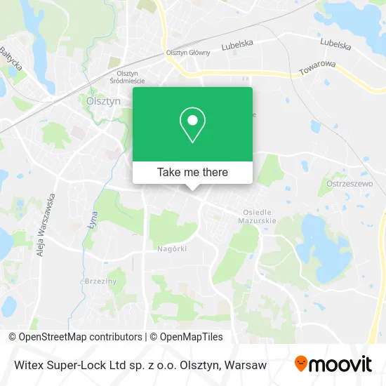 Карта Witex Super-Lock Ltd sp. z o.o. Olsztyn