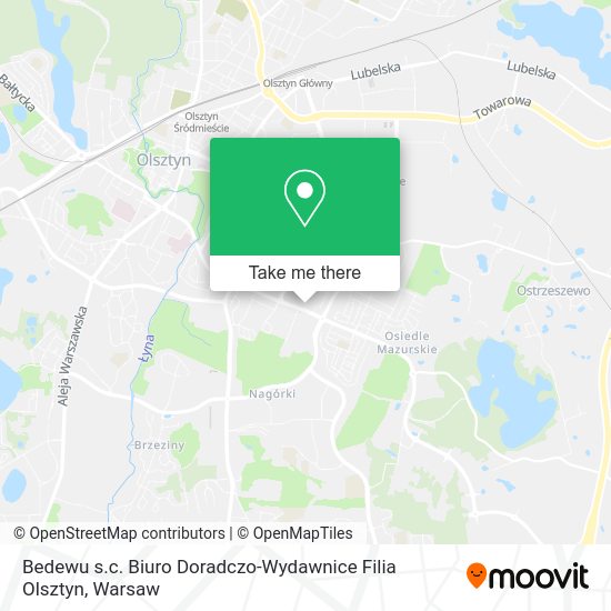 Bedewu s.c. Biuro Doradczo-Wydawnice Filia Olsztyn map