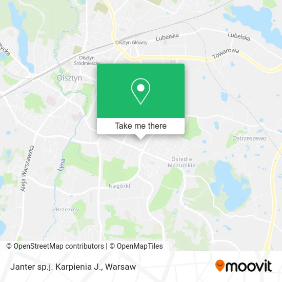 Карта Janter sp.j. Karpienia J.