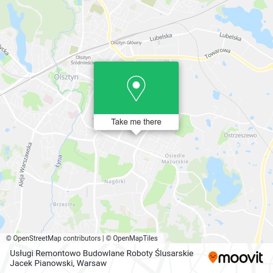 Usługi Remontowo Budowlane Roboty Ślusarskie Jacek Pianowski map