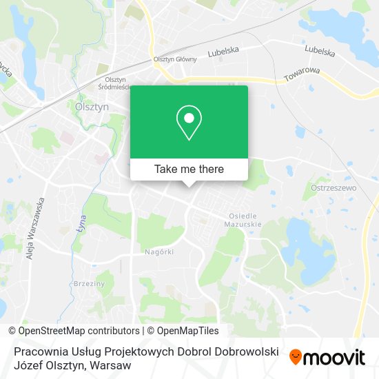 Pracownia Usług Projektowych Dobrol Dobrowolski Józef Olsztyn map