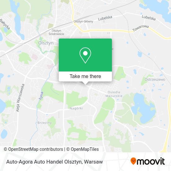 Auto-Agora Auto Handel Olsztyn map