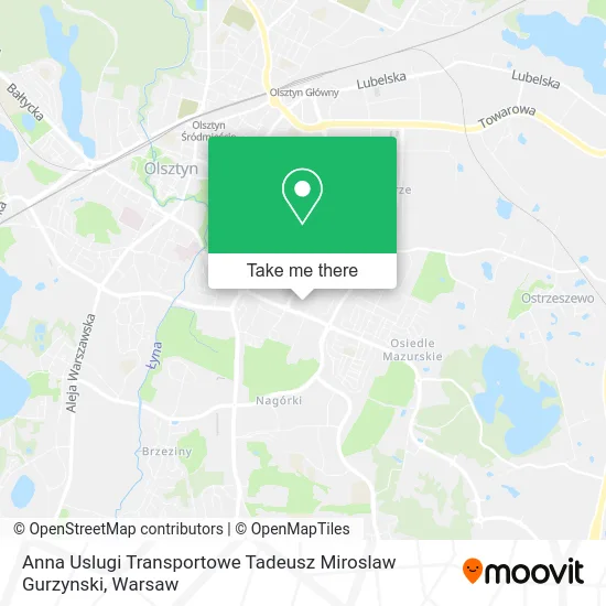 Anna Uslugi Transportowe Tadeusz Miroslaw Gurzynski map