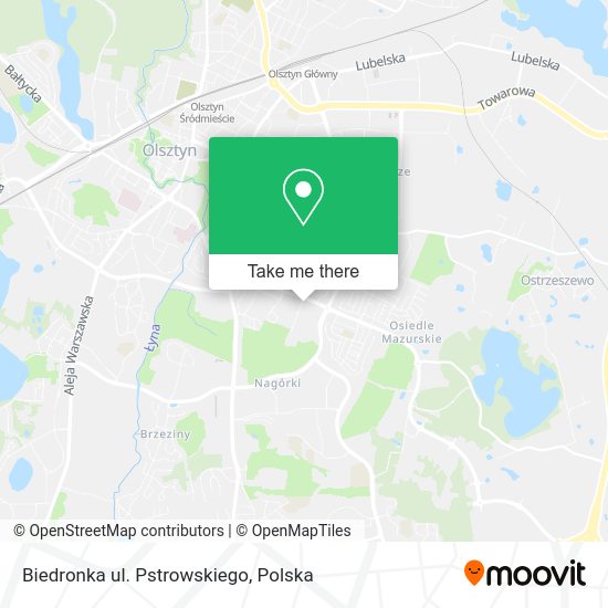 Biedronka ul. Pstrowskiego map