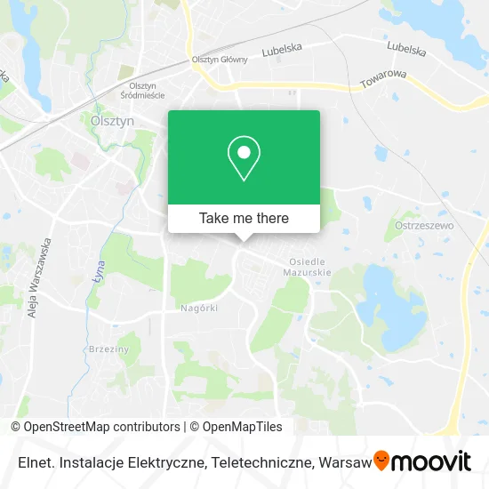 Elnet. Instalacje Elektryczne, Teletechniczne map