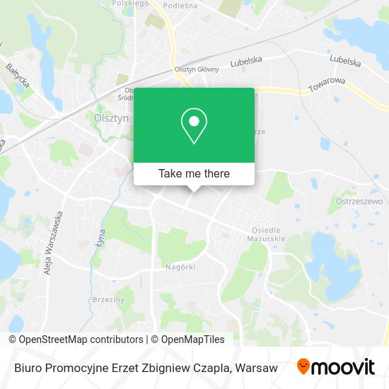 Biuro Promocyjne Erzet Zbigniew Czapla map