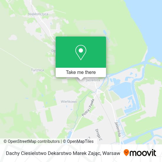 Dachy Ciesielstwo Dekarstwo Marek Zając map