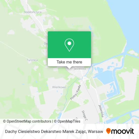 Dachy Ciesielstwo Dekarstwo Marek Zając map