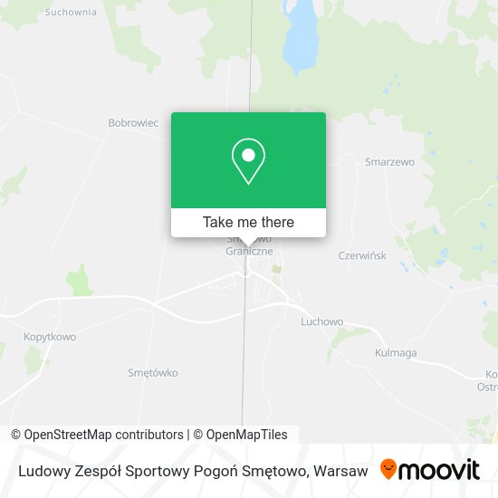 Ludowy Zespół Sportowy Pogoń Smętowo map