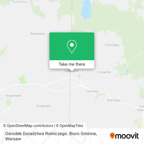 Карта Ośrodek Doradztwa Rolniczego. Biuro Gminne