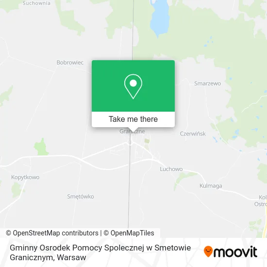 Карта Gminny Osrodek Pomocy Spolecznej w Smetowie Granicznym