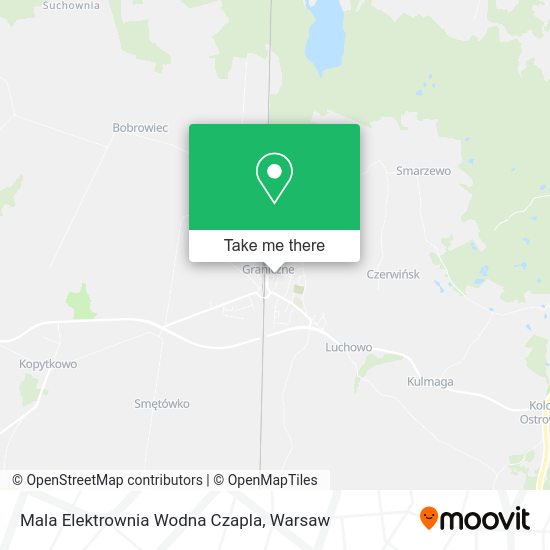 Mala Elektrownia Wodna Czapla map