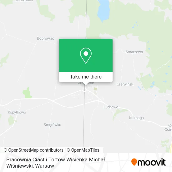 Карта Pracownia Ciast i Tortów Wisienka Michał Wiśniewski