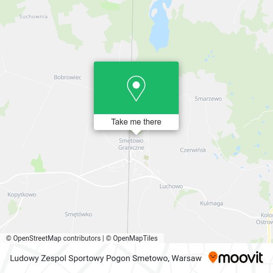 Ludowy Zespol Sportowy Pogon Smetowo map