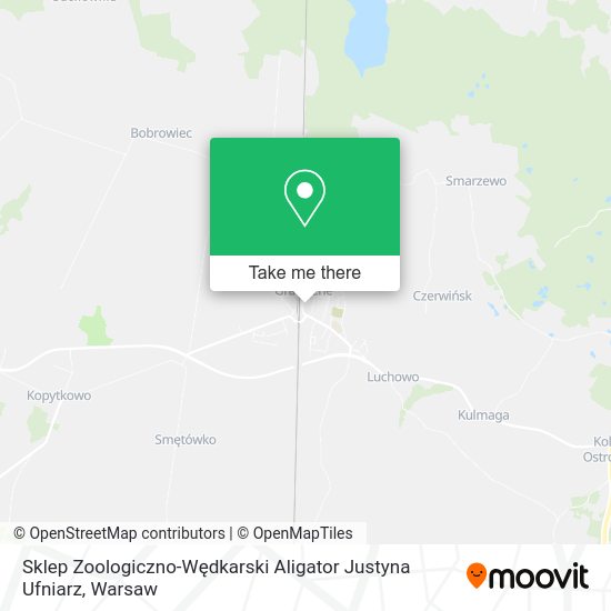 Sklep Zoologiczno-Wędkarski Aligator Justyna Ufniarz map