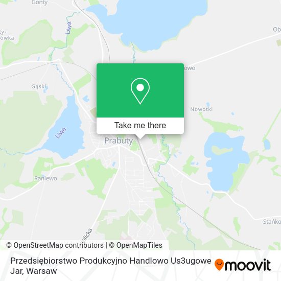 Przedsiębiorstwo Produkcyjno Handlowo Us3ugowe Jar map