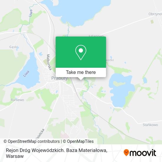 Rejon Dróg Wojewódzkich. Baza Materiałowa map