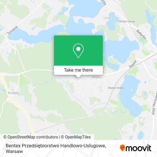 Bentex Przedsiębiorstwo Handlowo-Usługowe map