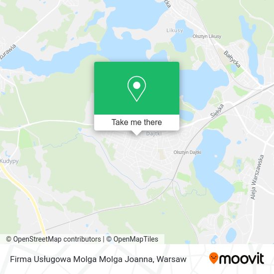 Firma Usługowa Molga Molga Joanna map