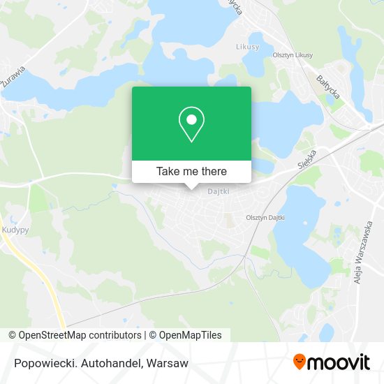 Popowiecki. Autohandel map