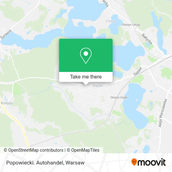 Карта Popowiecki. Autohandel