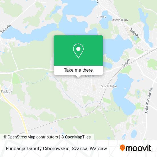 Fundacja Danuty Ciborowskiej Szansa map