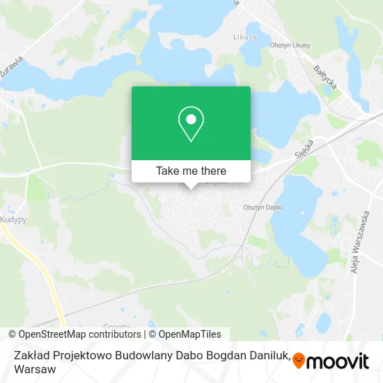 Карта Zakład Projektowo Budowlany Dabo Bogdan Daniluk