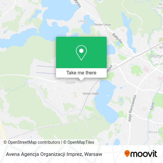 Avena Agencja Organizacji Imprez map