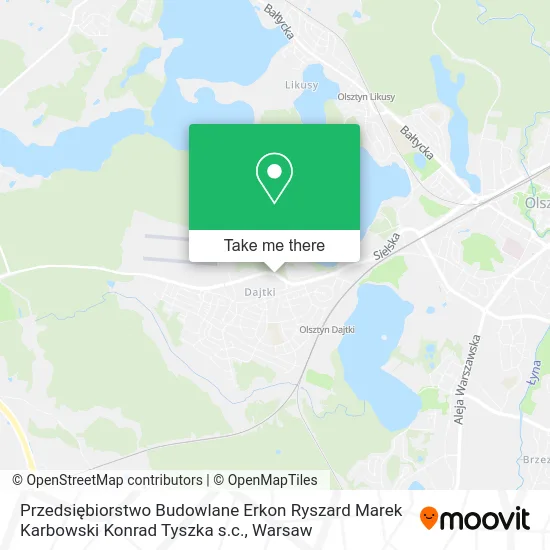 Przedsiębiorstwo Budowlane Erkon Ryszard Marek Karbowski Konrad Tyszka s.c. map