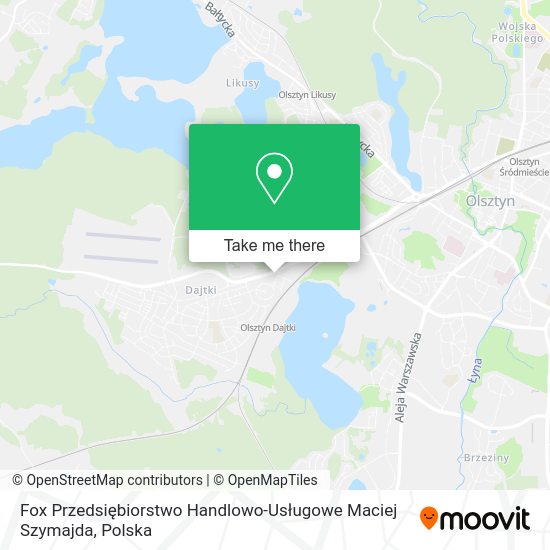 Fox Przedsiębiorstwo Handlowo-Usługowe Maciej Szymajda map