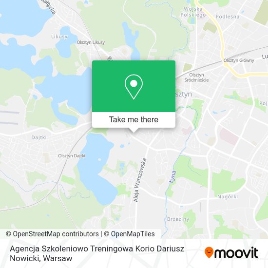 Agencja Szkoleniowo Treningowa Korio Dariusz Nowicki map