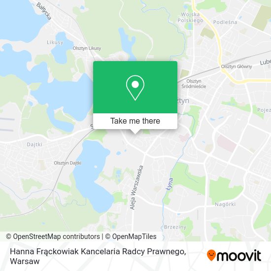 Hanna Frąckowiak Kancelaria Radcy Prawnego map