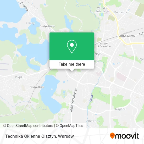 Карта Technika Okienna Olsztyn