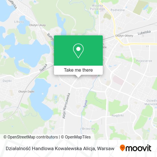 Działalność Handlowa Kowalewska Alicja map