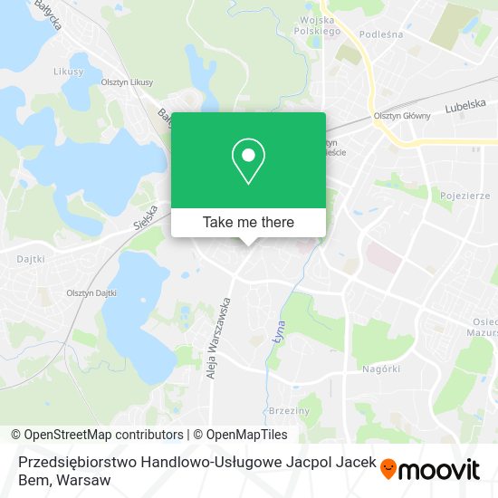 Przedsiębiorstwo Handlowo-Usługowe Jacpol Jacek Bem map